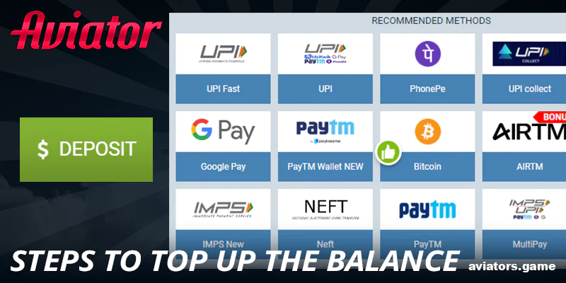 How to deposit in 1xBet Aviator for Indians