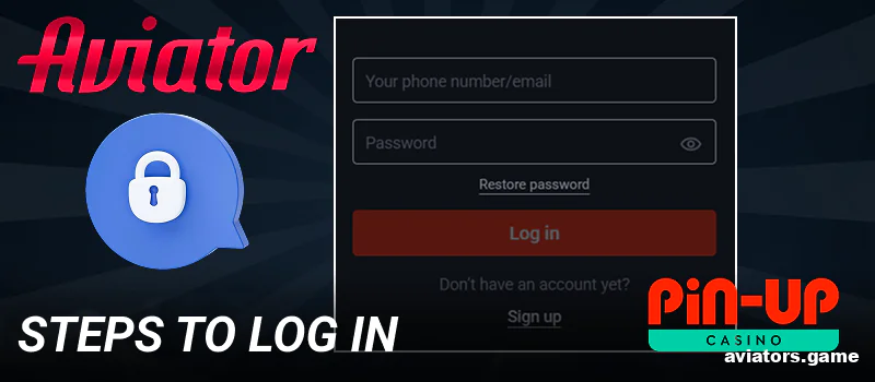 How to log in to your Pin Up Aviator India account