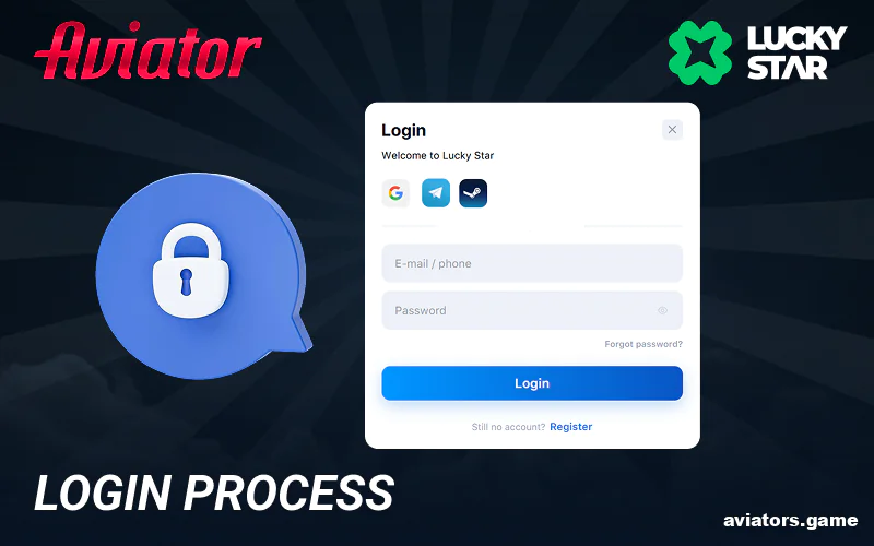 How to log in to your Lucky Star Aviator India account
